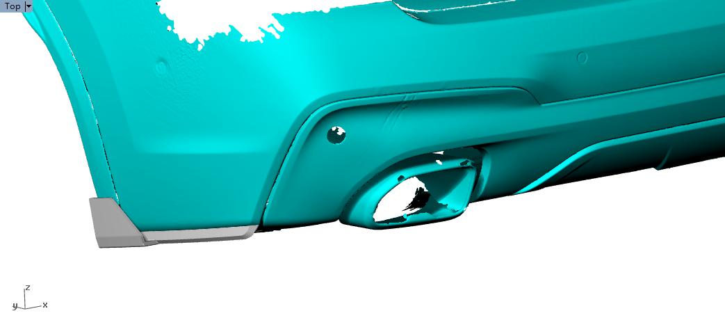 Carbon Fibre Rear Bumper Extension for BMW G01 X3 M Sport 18-25-Carbon Factory