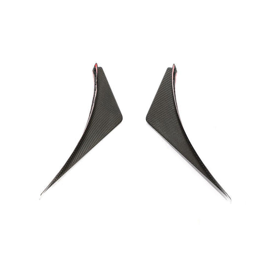 Carbon Fibre Rear Bumper Fins for Lamborghini Huracan Performante 17-19-Carbon Factory