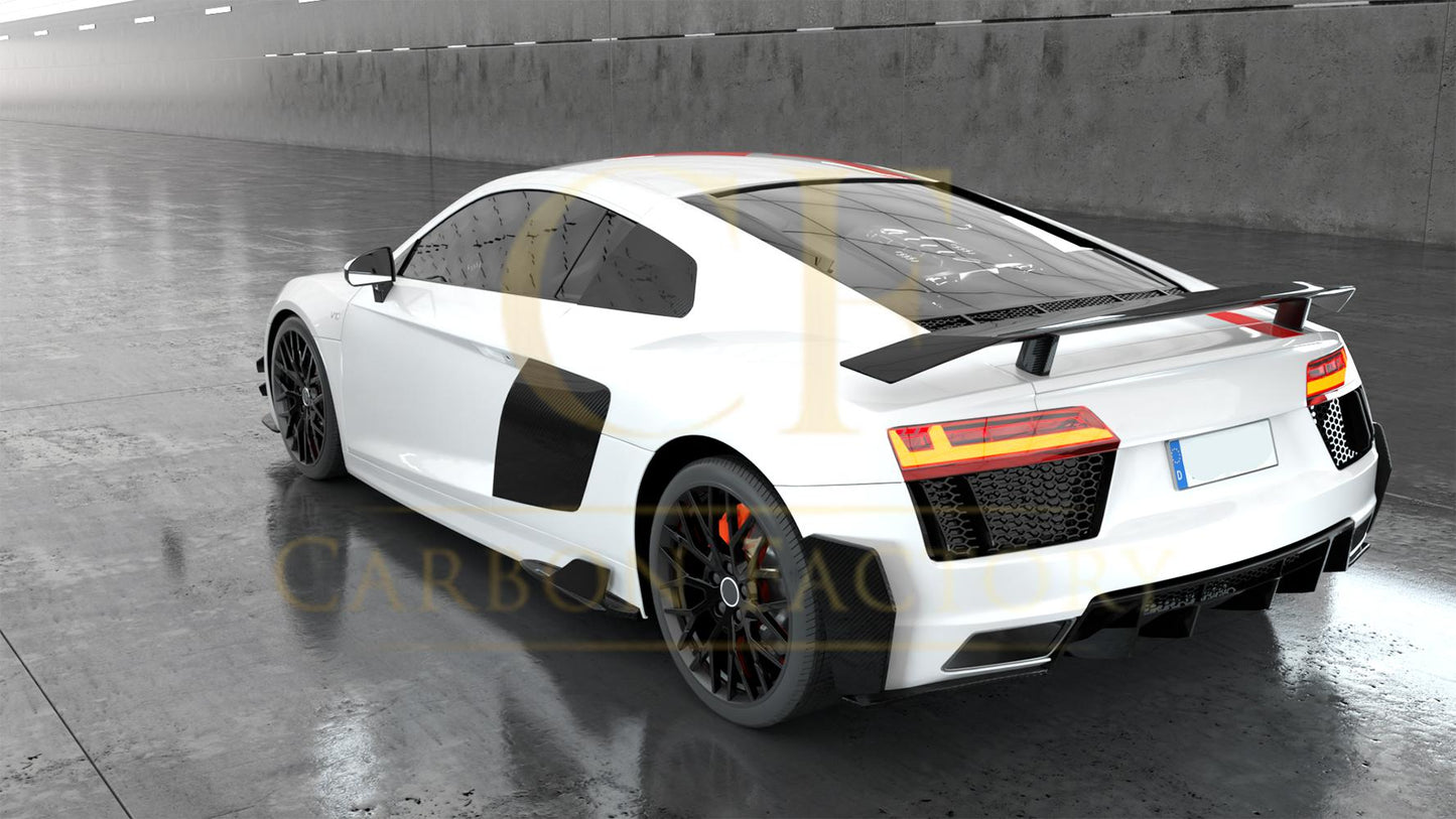 Carbon Fibre Rear Bumper Side Extension for Audi R8 V10 Gen 2 15-19-Carbon Factory