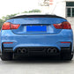 Carbon Fibre Rear Bumper Trims for BMW F80 M3 F82 F83 M4 14-20-Carbon Factory