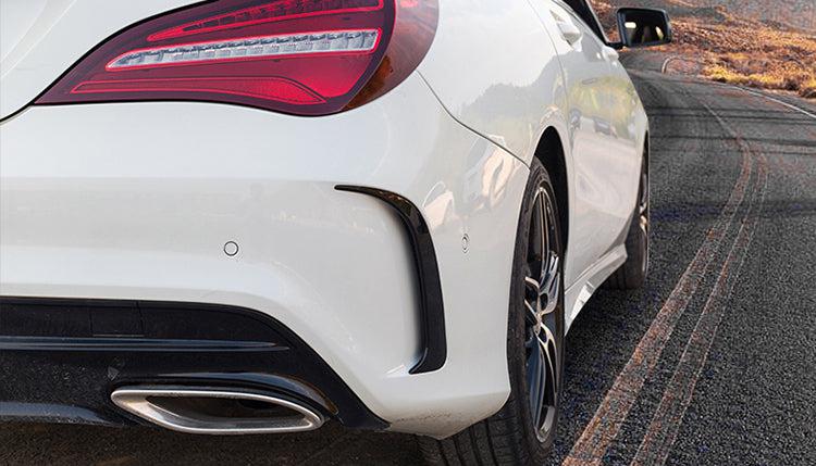 Carbon Fibre Rear Bumper Trims for Mercedes Benz W117 CLA 13-19-Carbon Factory