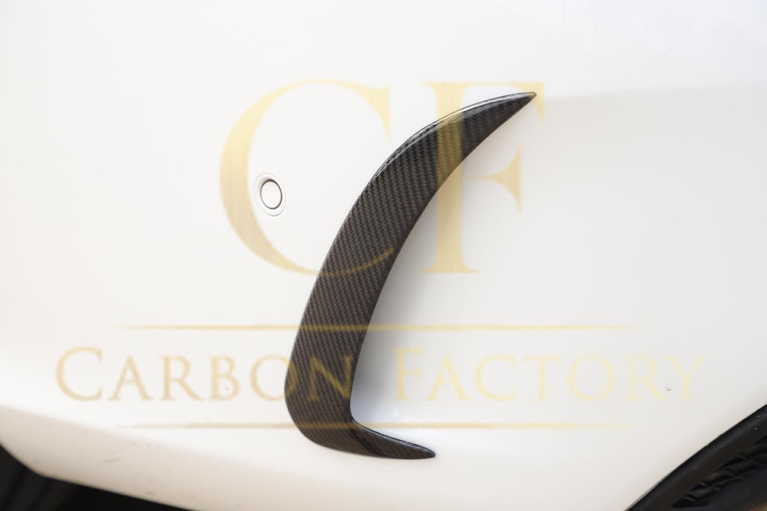 Carbon Fibre Rear Bumper Trims for Mercedes W205 C Class 4 Door Saloon 15-18-Carbon Factory