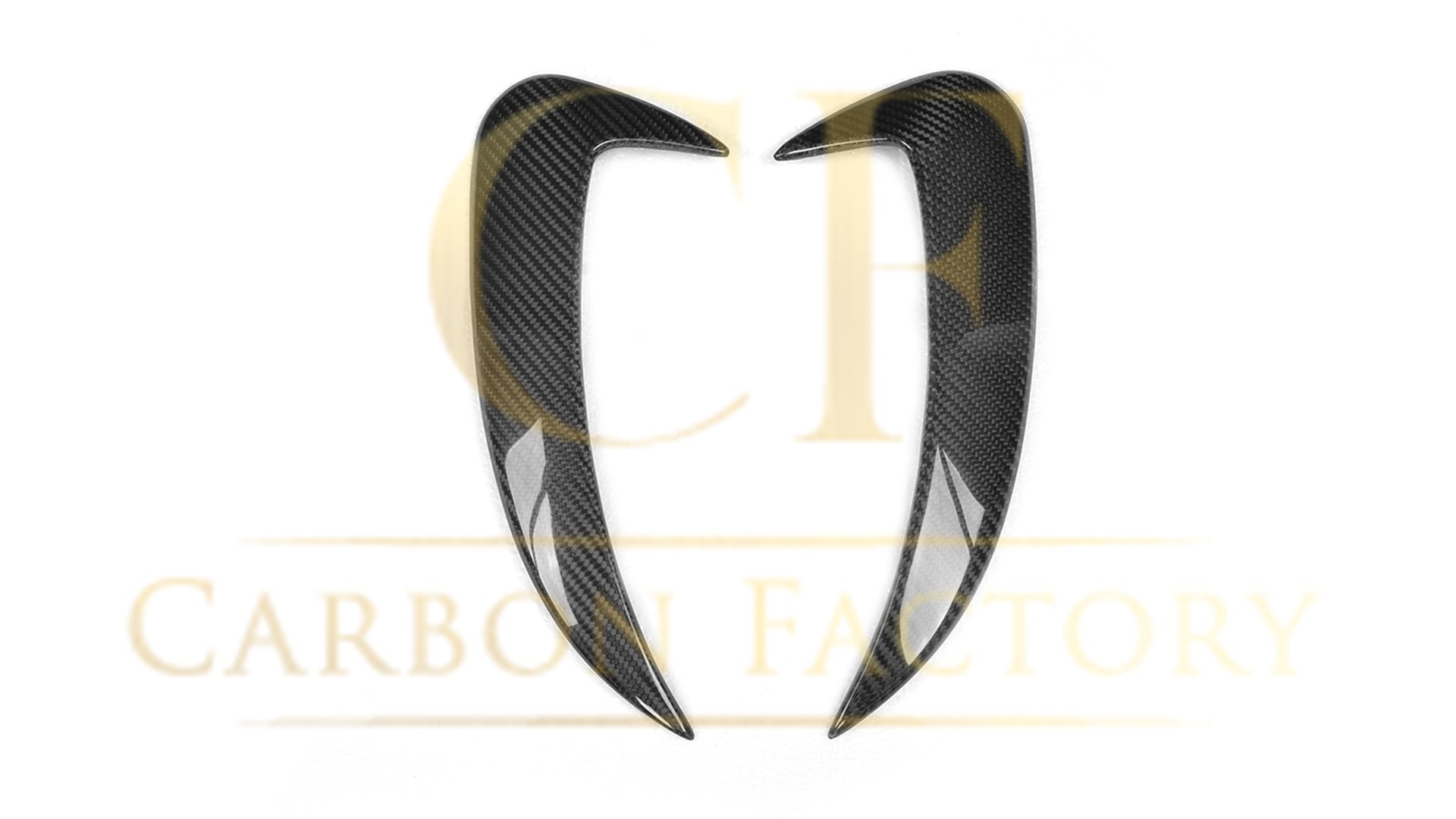 Carbon Fibre Rear Bumper Trims for Mercedes W205 C Class 4 Door Saloon 15-18-Carbon Factory