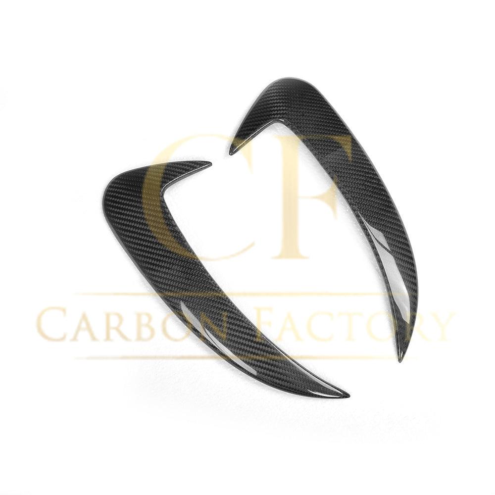 Carbon Fibre Rear Bumper Trims for Mercedes W205 C Class 4 Door Saloon 15-18-Carbon Factory