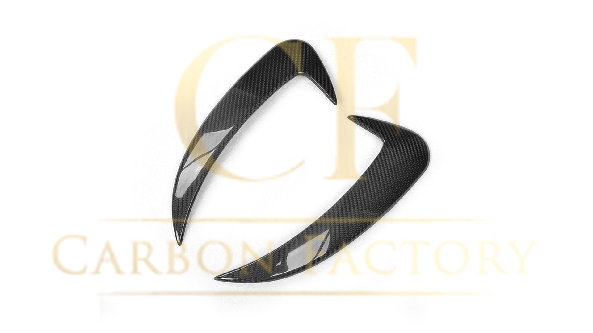 Carbon Fibre Rear Bumper Trims for Mercedes W205 C Class 4 Door Saloon 15-18-Carbon Factory