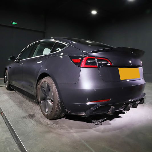 Carbon Fibre Rear Canards for Tesla Model 3 16-23-Carbon Factory