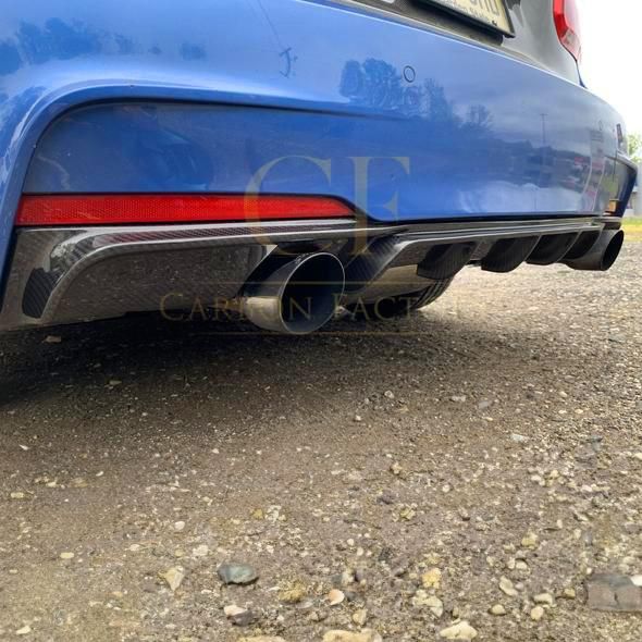Carbon Fibre Rear Diffuser Dual Exhaust for BMW F30 F31 3 Series 12-19-Carbon Factory