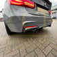 Carbon Fibre Rear Diffuser Dual Exhaust for BMW F30 F31 3 Series 12-19-Carbon Factory