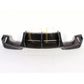 Carbon Fibre Rear Diffuser Quad Exhaust for BMW E82 E88 1M 11-14-Carbon Factory