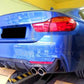 Carbon Fibre Rear Diffuser Quad Exhaust for BMW F32 F33 F36 4 Series 14-20-Carbon Factory