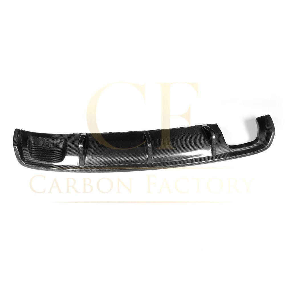 Carbon Fibre Rear Diffuser (Twin Exhaust) for Audi A3 Saloon Non S Line 13-15-Carbon Factory