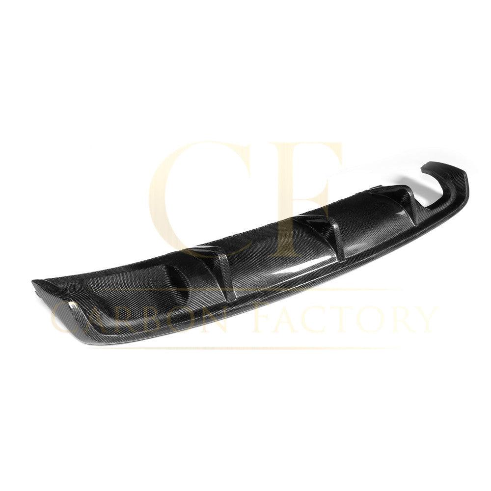 Carbon Fibre Rear Diffuser (Twin Exhaust) for Audi A3 Saloon Non S Line 13-15-Carbon Factory