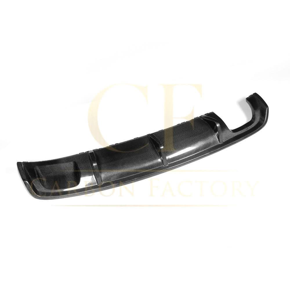 Carbon Fibre Rear Diffuser (Twin Exhaust) for Audi A3 Saloon Non S Line 13-15 - Carbon Factory