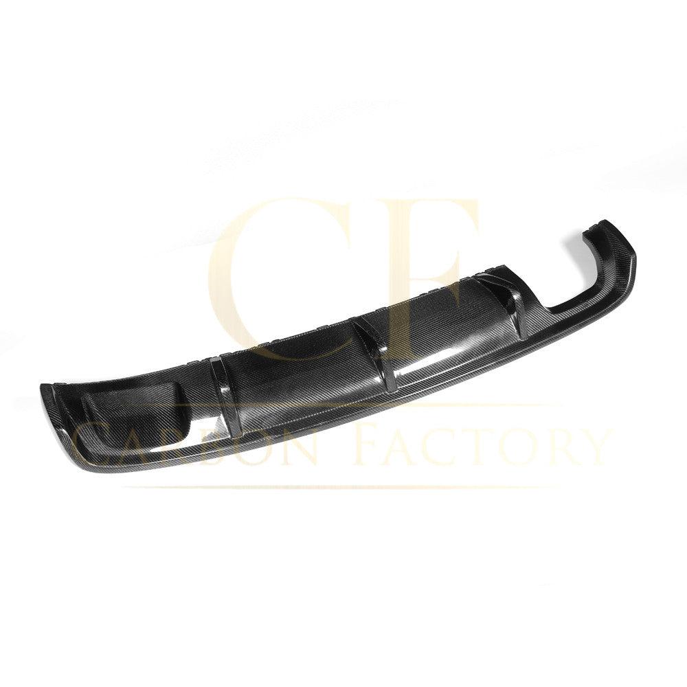 Carbon Fibre Rear Diffuser (Twin Exhaust) for Audi A3 Saloon Non S Line 13-15-Carbon Factory