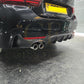 Carbon Fibre Rear Diffuser Twin Exhaust for BMW F32 F33 F36 4 Series 14-20 - Carbon Factory