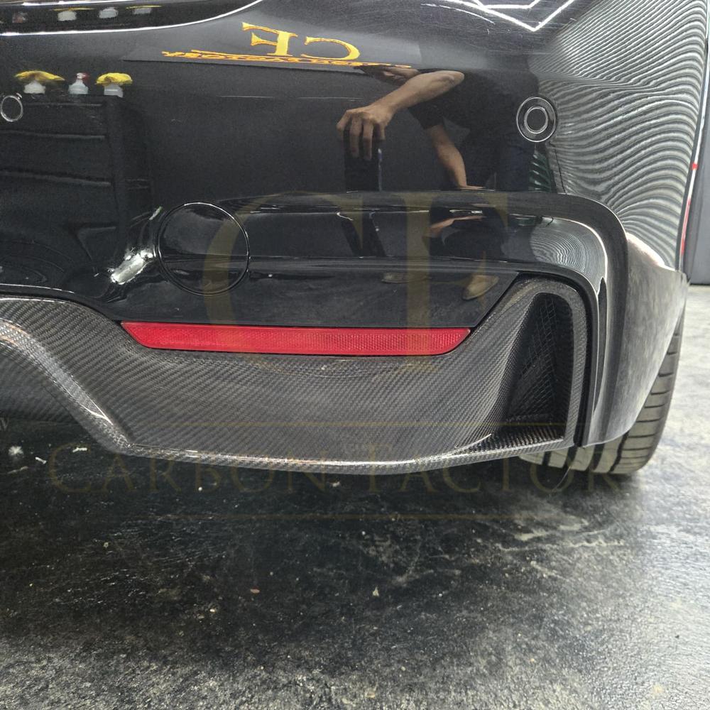 Carbon Fibre Rear Diffuser Twin Exhaust for BMW F32 F33 F36 4 Series 14-20 - Carbon Factory