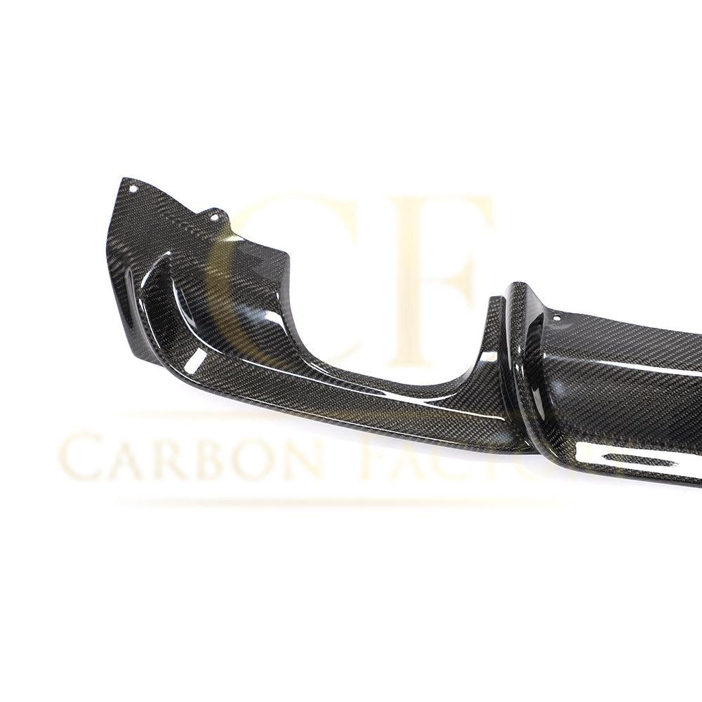 Carbon Fibre Rear Diffuser with LED Light Quad Exhaust for BMW F30 F31 3 Series 12-19-Carbon Factory