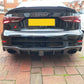 Carbon Fibre Rear Diffuser with LED for Audi 8V RS3 Saloon 17-20-Carbon Factory