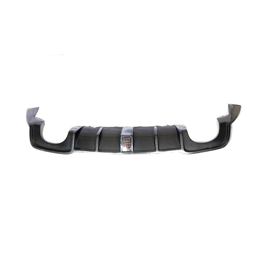 Carbon Fibre Rear Diffuser with LED for Audi 8V RS3 Saloon 17-20-Carbon Factory