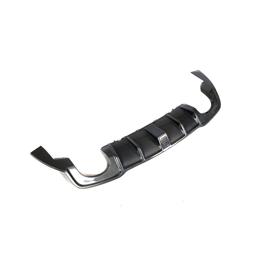 Carbon Fibre Rear Diffuser with LED for Audi 8V RS3 Saloon 17-20-Carbon Factory