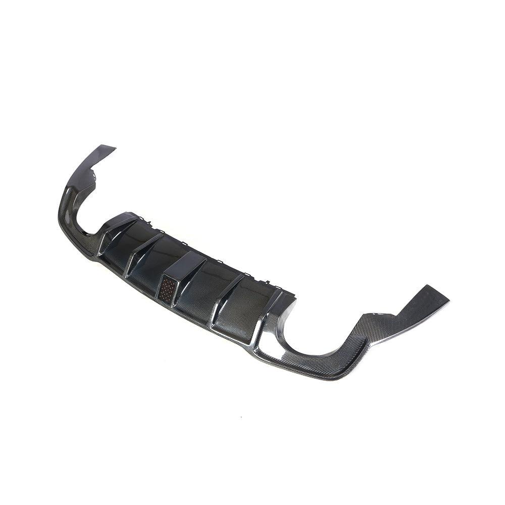 Carbon Fibre Rear Diffuser with LED for Audi 8V RS3 Saloon 17-20-Carbon Factory