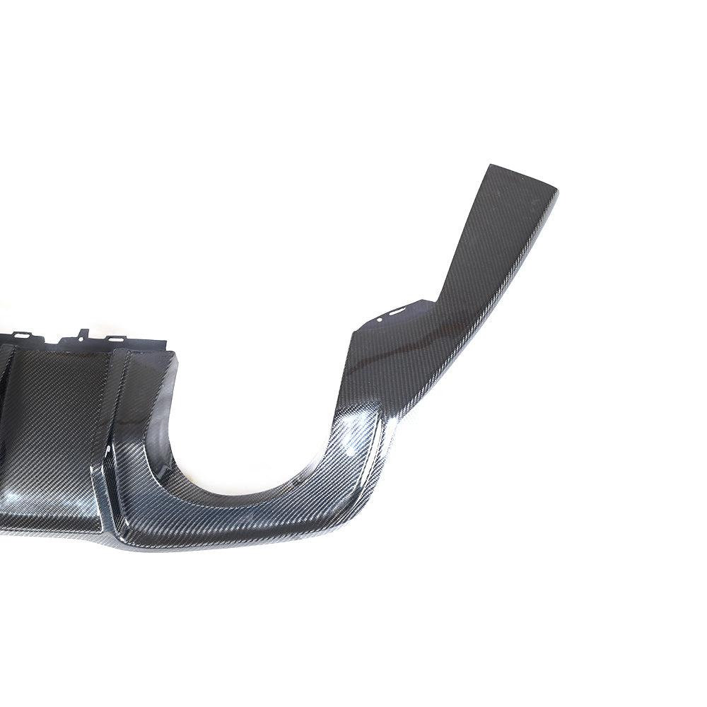 Carbon Fibre Rear Diffuser with LED for Audi 8V RS3 Saloon 17-20-Carbon Factory
