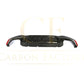 Carbon Fibre Rear Diffuser with Quad Exhaust Pipe for BMW G30 G31 5 Series M Sport 17-23-Carbon Factory
