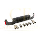 Carbon Fibre Rear Diffuser with Quad Exhaust Pipe for BMW G30 G31 5 Series M Sport 17-23-Carbon Factory