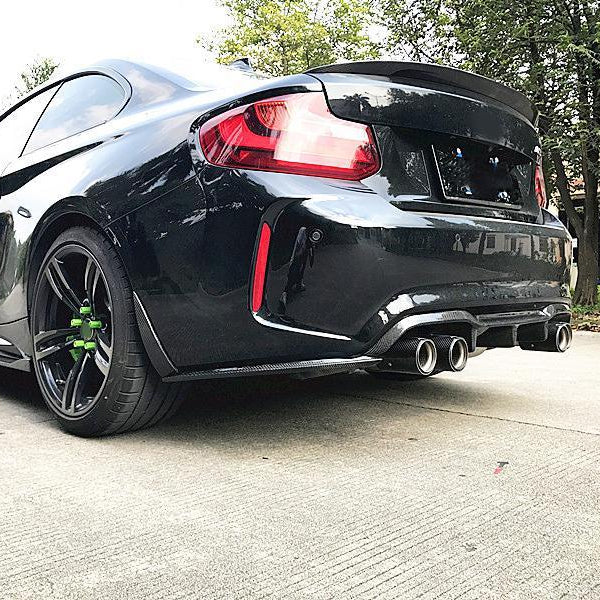 Carbon Fibre Rear Fender Trim for BMW F87 F87C M2 16-21 - Carbon Factory