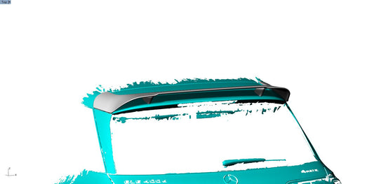 Carbon Fibre Roof Spoiler for Mercedes Benz W292 GLE SUV 20-Present-Carbon Factory