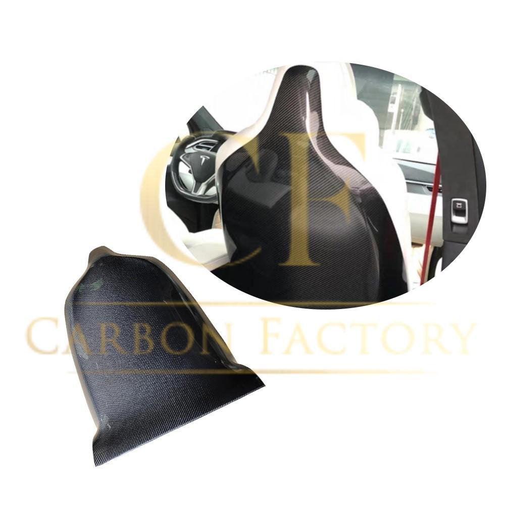 Carbon Fibre Seat Covers for Tesla Model X 16-Present-Carbon Factory