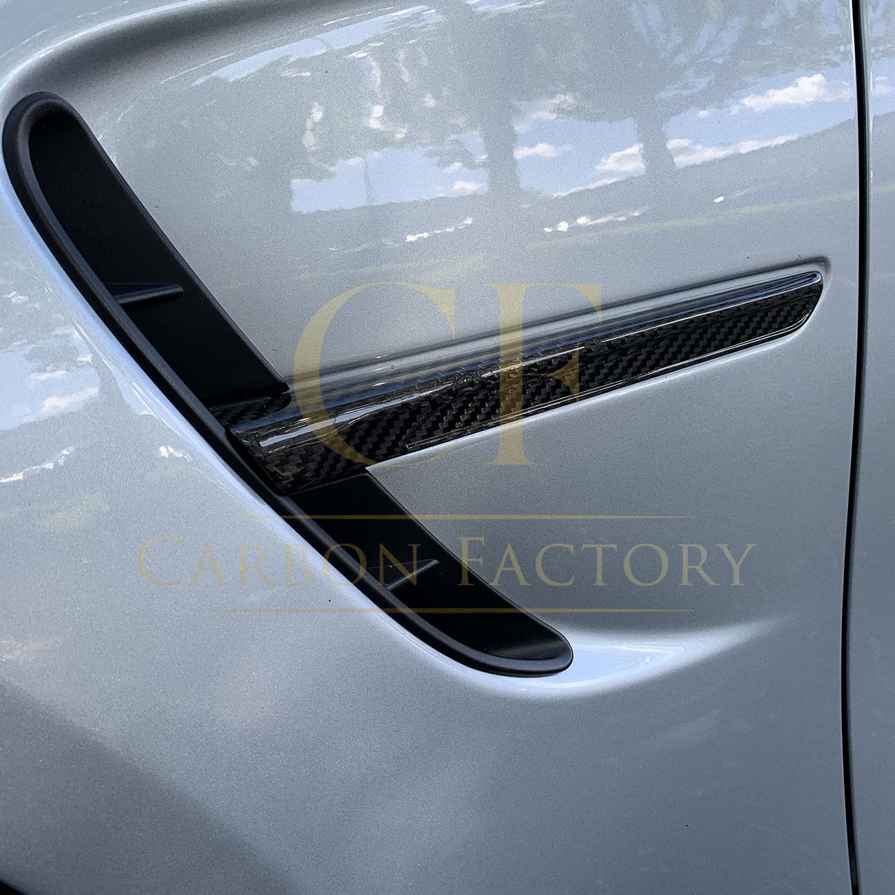 Carbon Fibre Side Fender Trims for BMW F80 M3 F82 F83 M4 14-20-Carbon Factory
