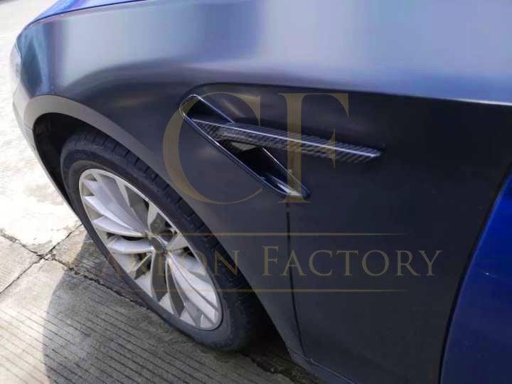 Carbon Fibre Side Fender Trims for BMW F90 M5 17-20-Carbon Factory