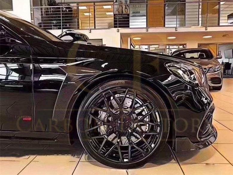 Carbon Fibre Side Fender Trims for Mercedes Benz W222 S Class Saloon 14-20-Carbon Factory