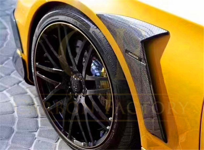 Carbon Fibre Side Fender Trims for Mercedes Benz W222 S Class Saloon 14-20-Carbon Factory