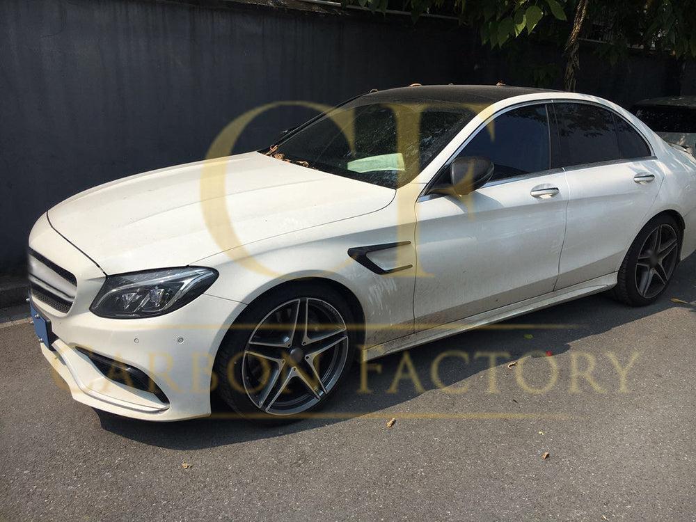 Carbon Fibre Side Fender Trims for Mercedes W205 C Class C63 15-18-Carbon Factory