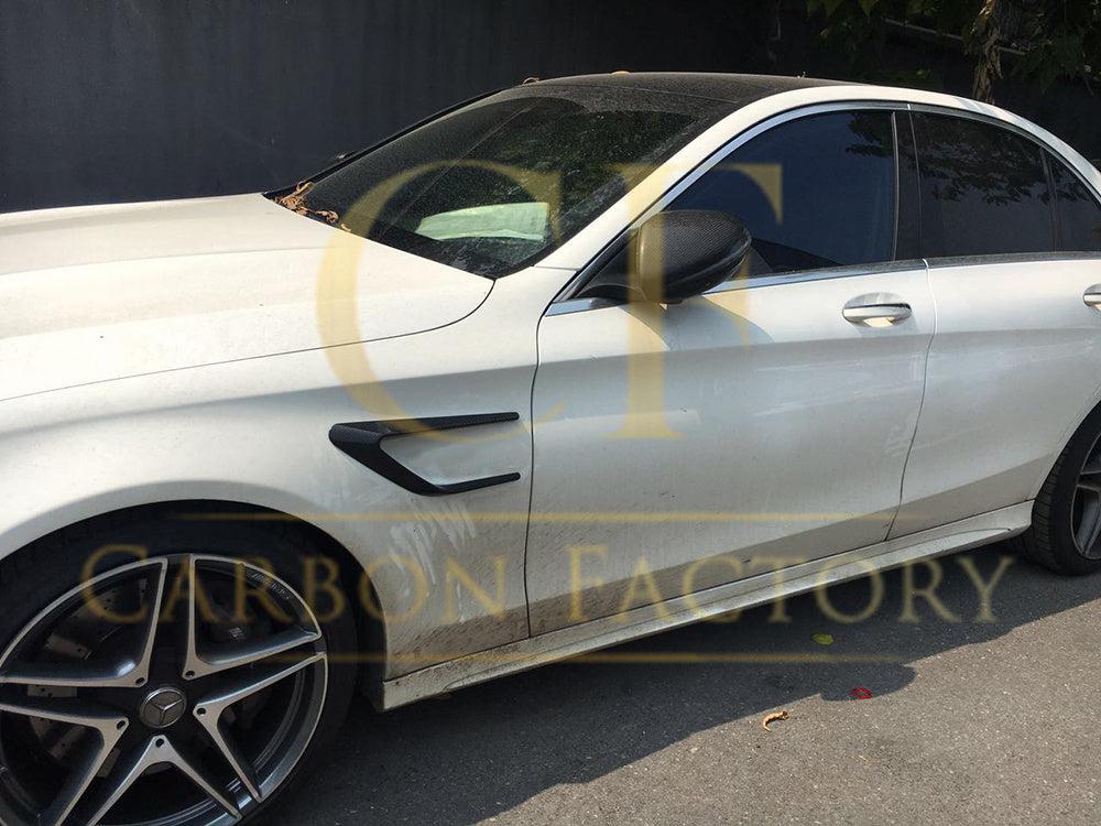Carbon Fibre Side Fender Trims for Mercedes W205 C Class C63 15-18-Carbon Factory