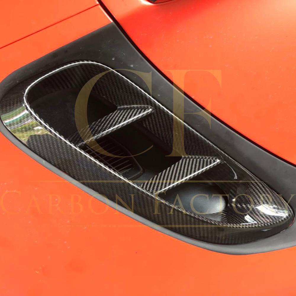Carbon Fibre Side Fender Trims for Porsche Boxster & Cayman 718 16-19-Carbon Factory