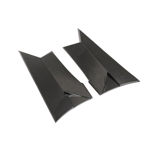 Carbon Fibre Side Skirts Trims for Mercedes W205 C63 C63s Coupe 15-18-Carbon Factory