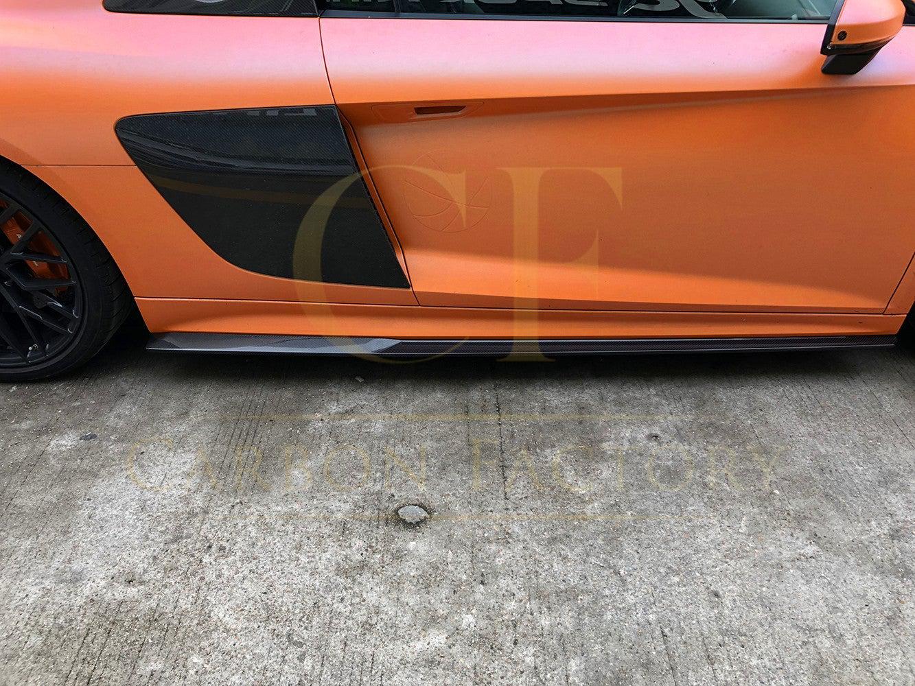 Carbon Fibre Side Skirts for Audi R8 V10 Gen 2 15-19-Carbon Factory