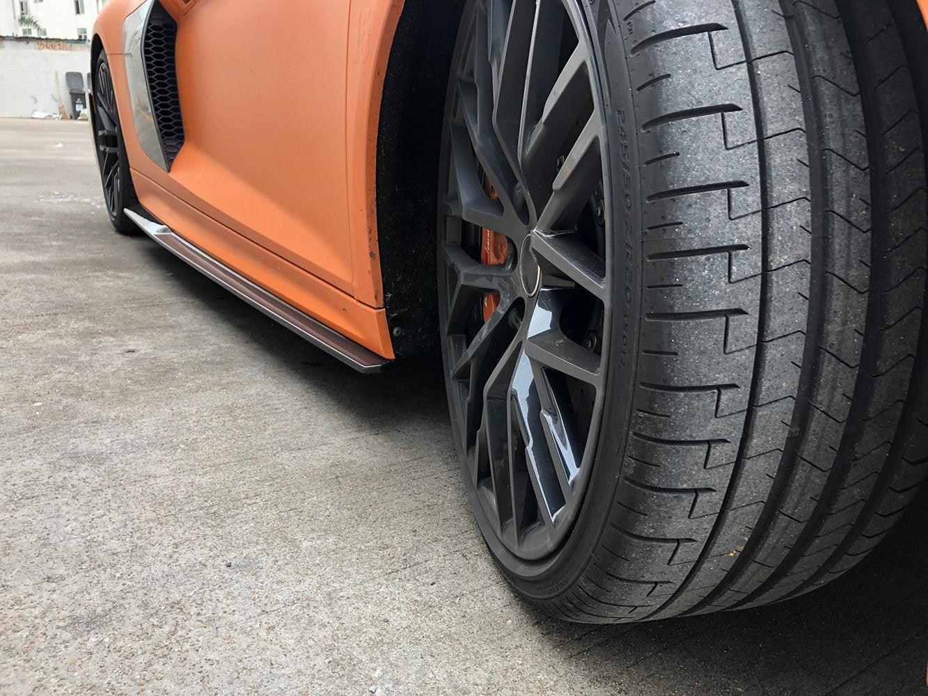 Carbon Fibre Side Skirts for Audi R8 V10 Gen 2 15-19-Carbon Factory