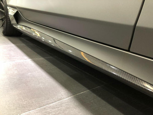 Carbon Fibre Side Skirts for Mercedes Benz W222 S Class Coupe 14-17-Carbon Factory