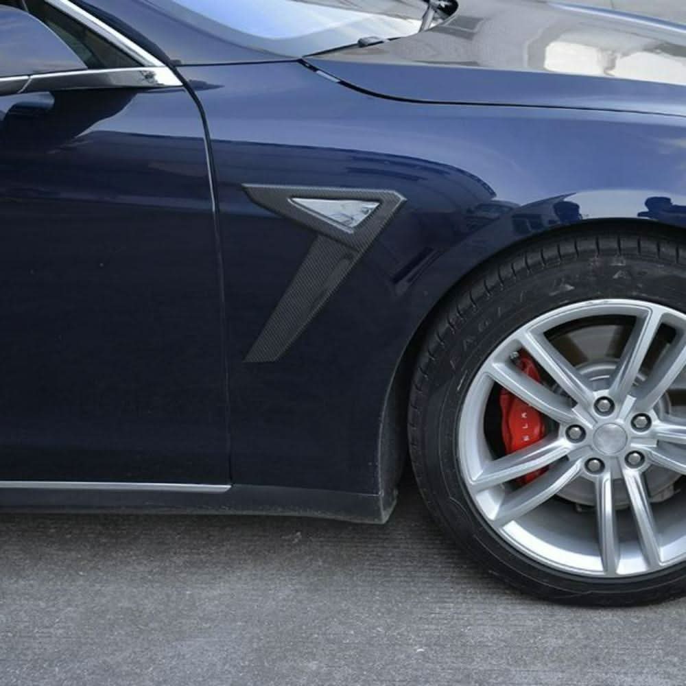 Carbon Fibre Side Vents Cover for Tesla Model S P85 14-17 - Carbon Factory