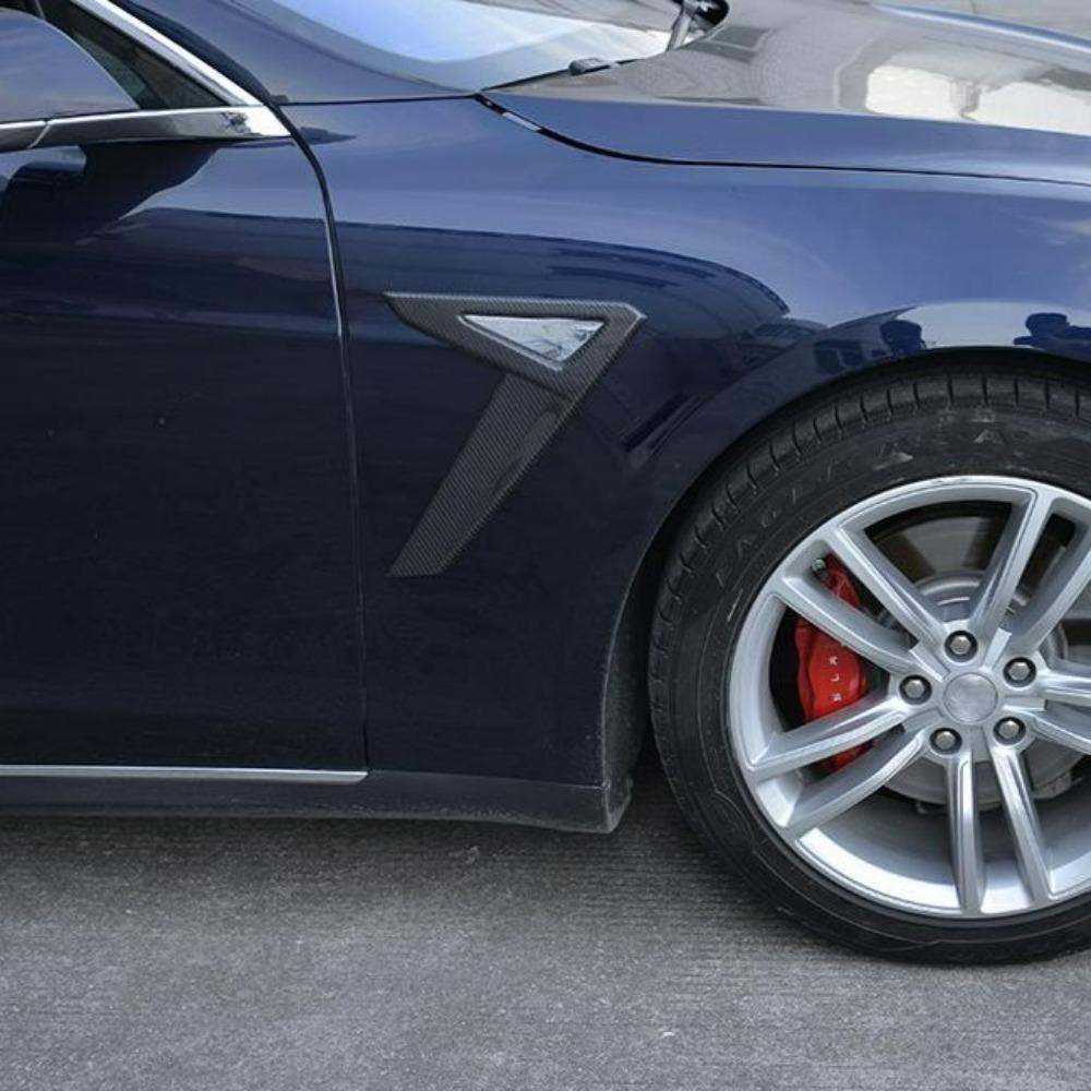 Carbon Fibre Side Vents Cover for Tesla Model S P85 14-17-Carbon Factory