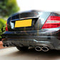 Carbon Fibre Small Fin Rear Diffuser for Mercedes Benz W204 C63 Facelift 12-14-Carbon Factory