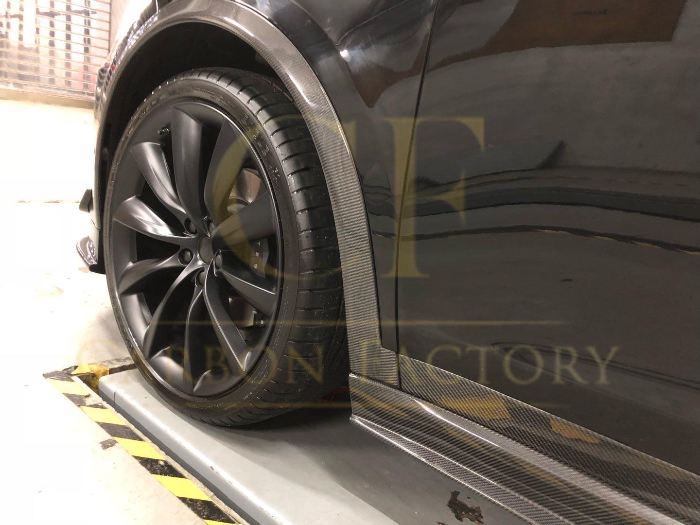 Carbon Fibre Wheel Fender Arches for Tesla Model X 16-Present-Carbon Factory