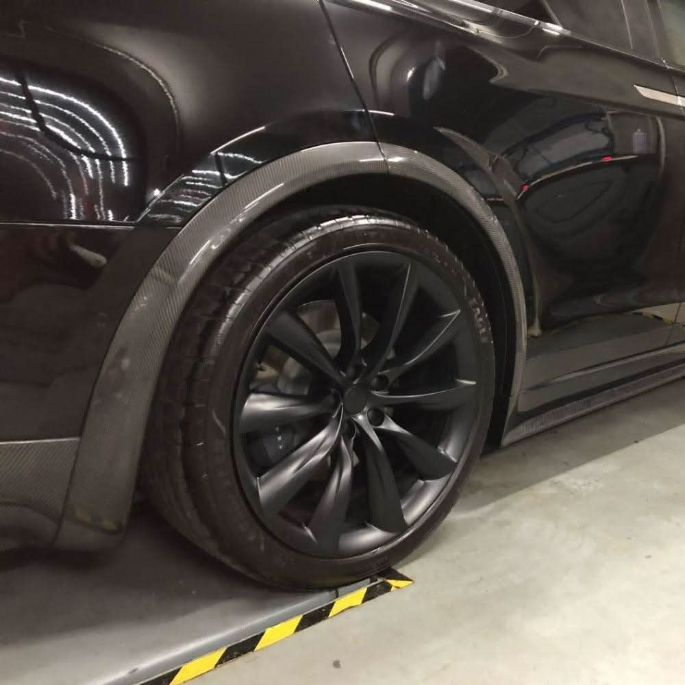 Carbon Fibre Wheel Fender Arches for Tesla Model X 16-Present - Carbon Factory