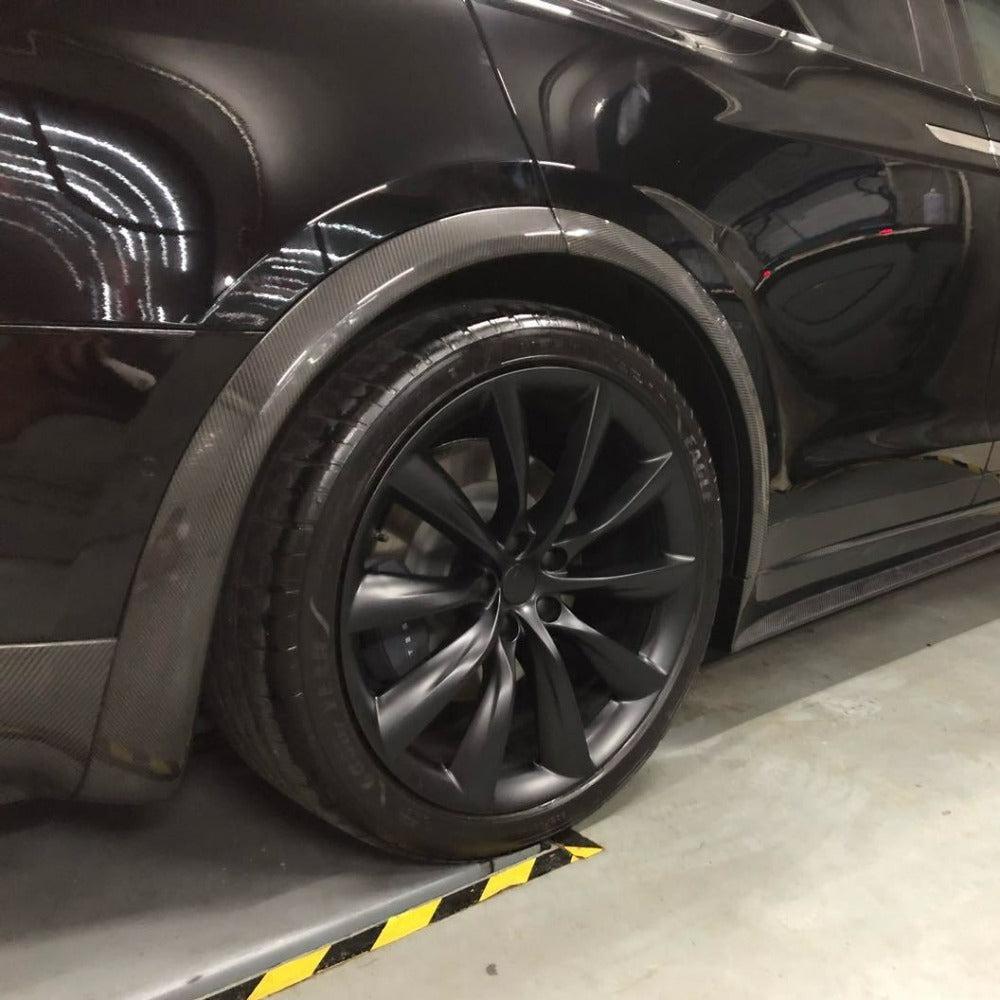 Carbon Fibre Wheel Fender Arches for Tesla Model X 16-Present-Carbon Factory