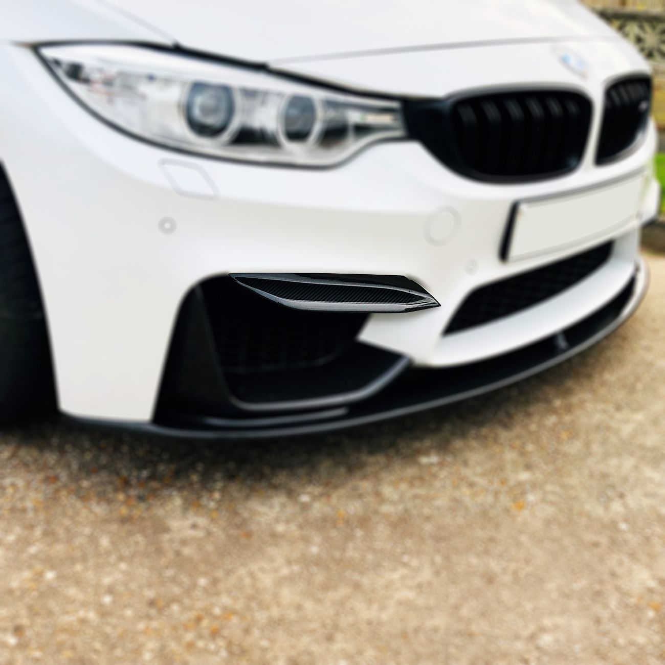 Competition Style Carbon Fibre Front Bumper Trims for BMW F80 M3 F82 F83 M4 14-20-Carbon Factory