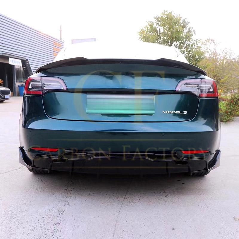 Competition Style Gloss Black Boot Spoiler for Tesla Model 3 16-23-Carbon Factory